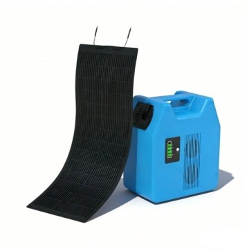 Portable 1kWh Power with 100W Flexible Solar Panel