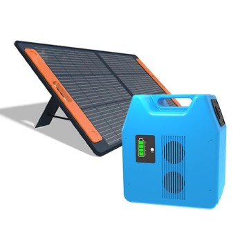 Portable 1kWh Power with 100W Foldable Solar