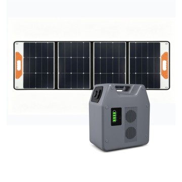 Portable 1kWh Power with 200W Foldable Solar