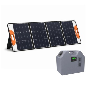 Portable 2kWh Power with 200W Foldable Solar