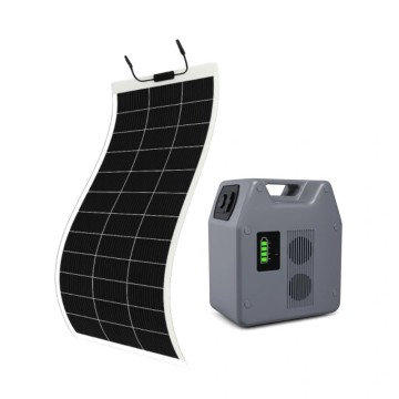 Portable 1kWh Power with 100W Flexible Solar Panel